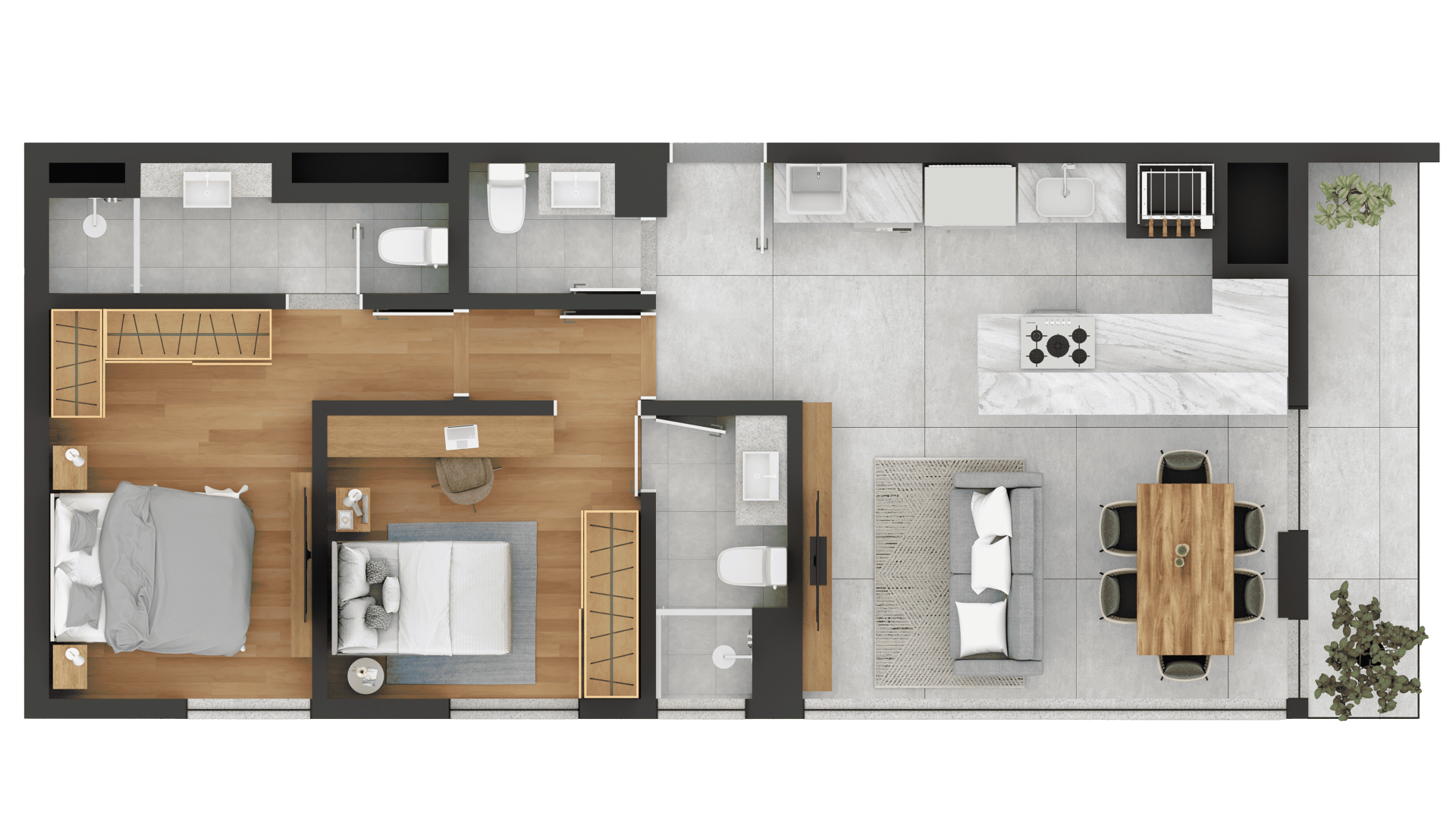 Imagem da Planta - Residencial 1202