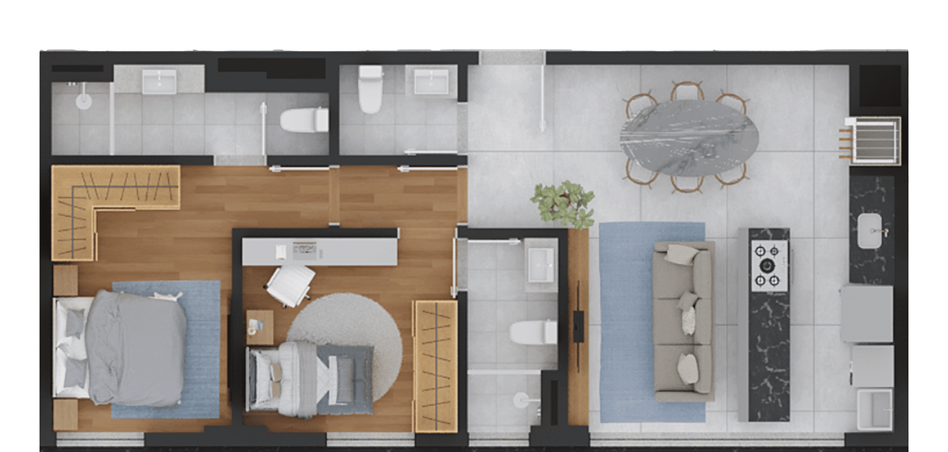 Imagem da Planta - Residencial 802
